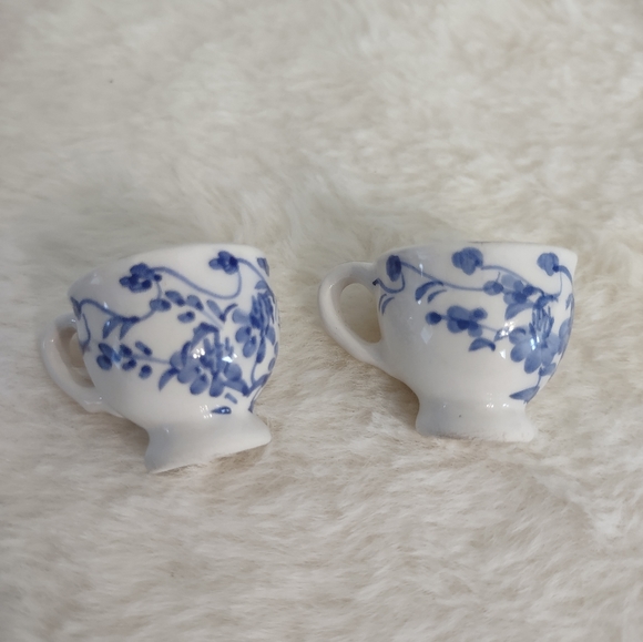 Miniature Tea Set 10 Pieces Blue and White Thailand - Picture 6 of 9